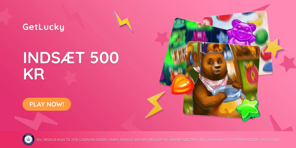 GetLucky Casino skærmbillede